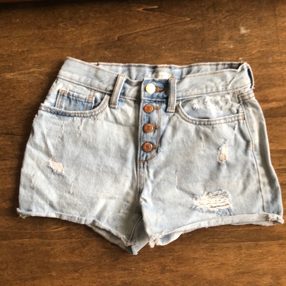 Short shorts Light denim  size:12 kids distressed